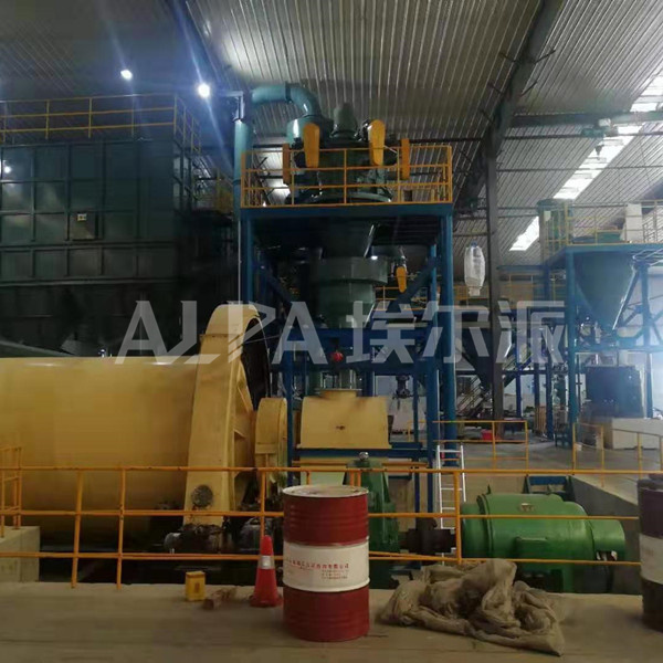 江蘇某新材料公司石英FW630-6型氣流分(fēn)級機(jī)生(shēng)産線
